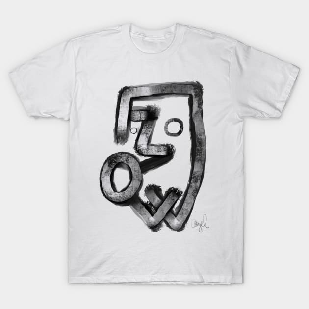 flow face T-Shirt by Angel Rivas